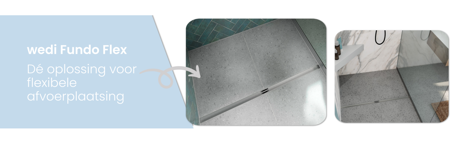 Nieuw! wedi Fundo Flex douchevloer